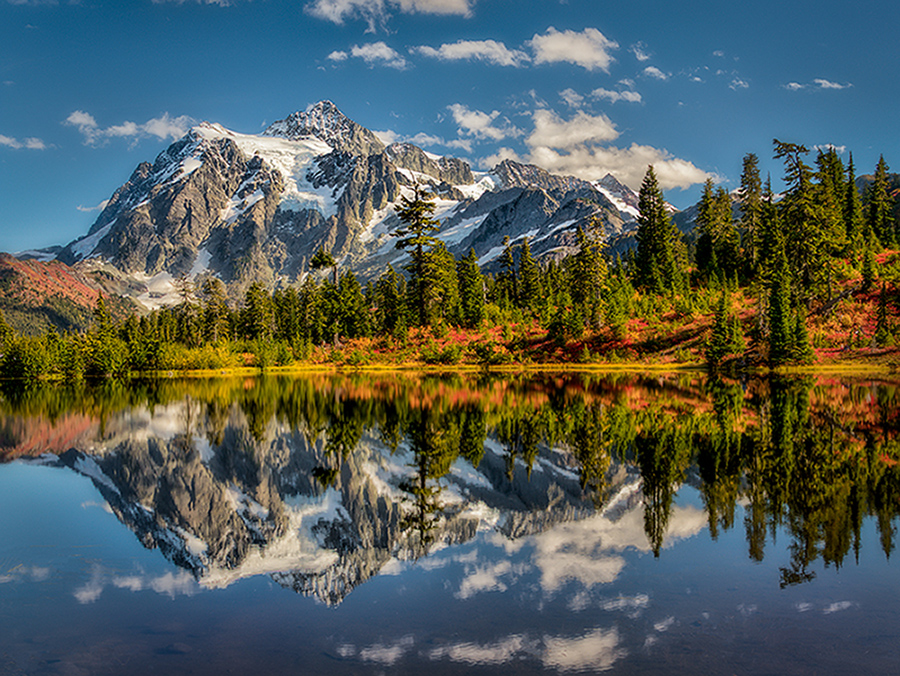 Mt. Shuksan at Picture Lake