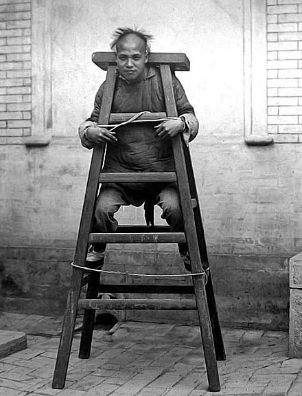 Prisoner on a ladder