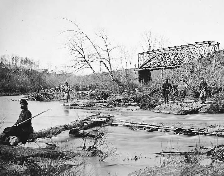 April 1863 - Military bridge