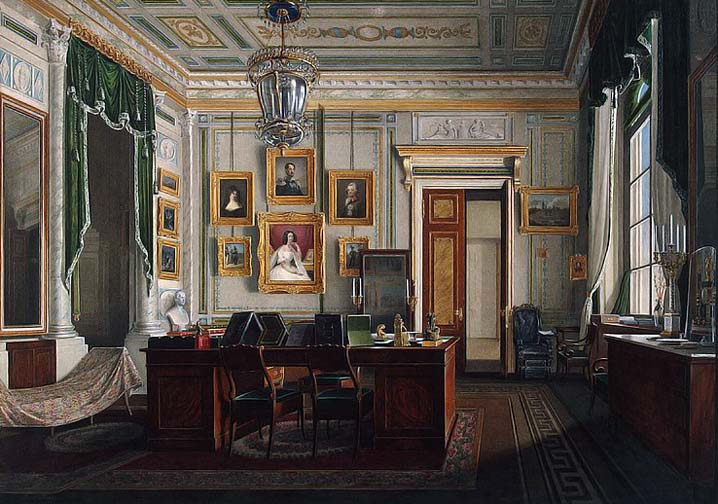 c. 1865 - Alexander IIs study in the Winter Palace