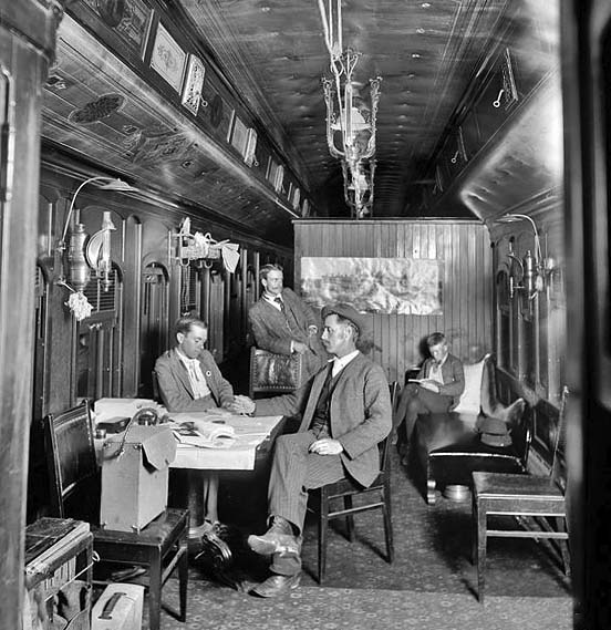 c. 1900 - Railroad car with photographic equipment