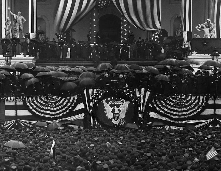 March 4, 1889 - Benjamin Harrison being sworn in as 23rd President