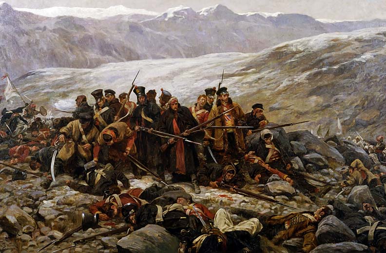 February 1842 - Last Stand of the British at Gundamuck, Afganistan