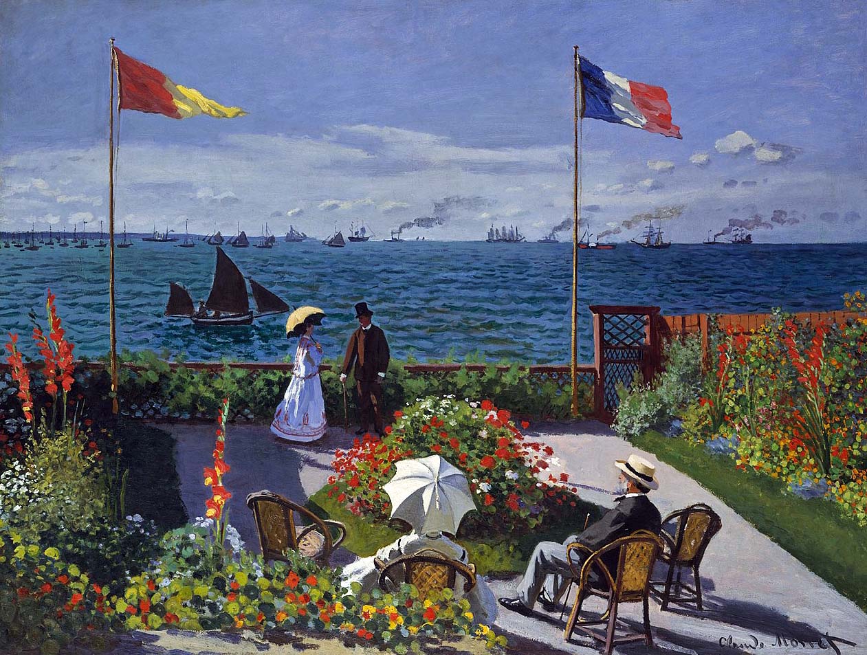 1867 - Terrace at Sainte-Adresse
