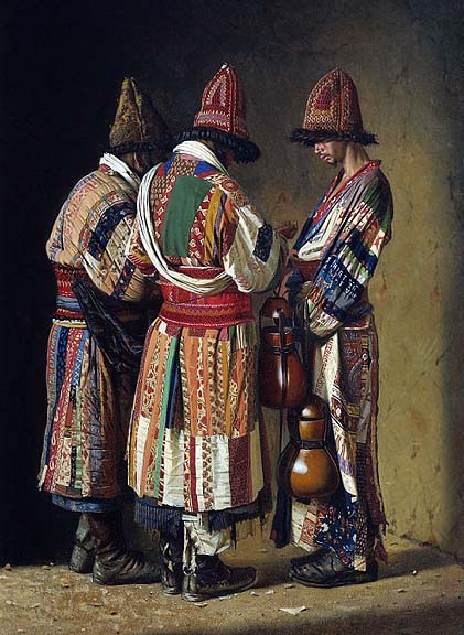 1869 - Dervishes in festive clothes