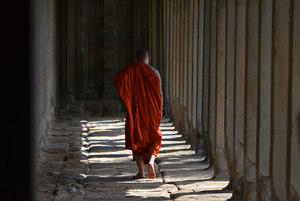 Monk in the Corridor
