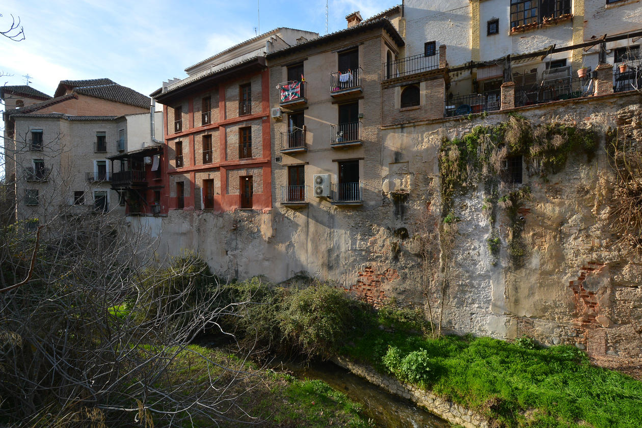 Houses over the Darro River - Granada