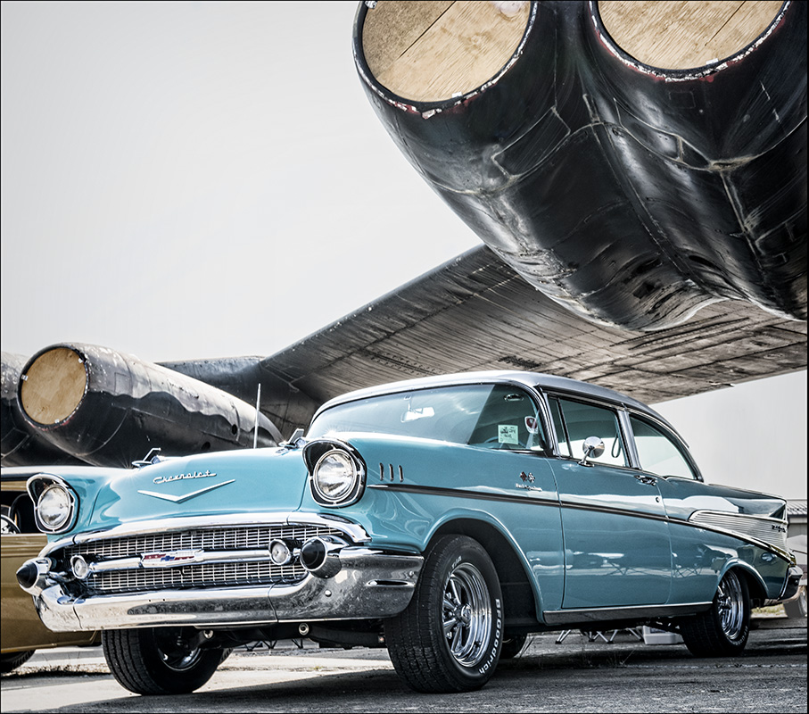 57 Chevy Under a B-52 Bomber