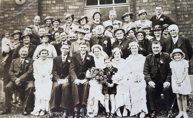 1937 - Wedding of Joe & Mona Smith @ Brook Street Salvation Army Hall