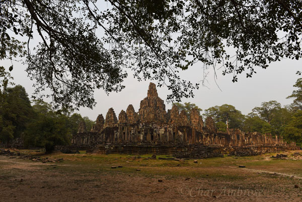 Overview of Bayon Temple, Angkor Thom