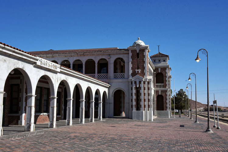 Harvey House Railroad Depot in Barstow