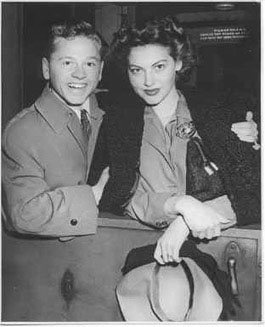 Mickey Rooney and Ava Gardner