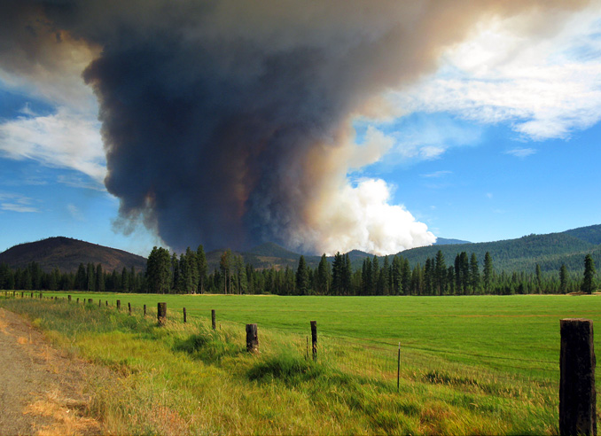 Fire in Lassen NF