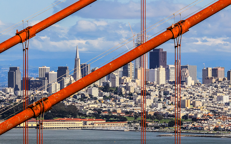 San Francisco from Golden Gate National Recreation Area