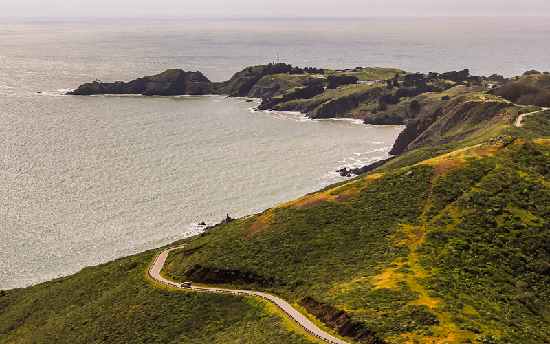 Point Diablo from the Marin Headlands in Golden Gate National Recreation Area