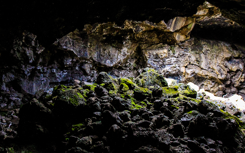 Area near the entrance to Blue Grotto Cave in Lava Beds National Monument