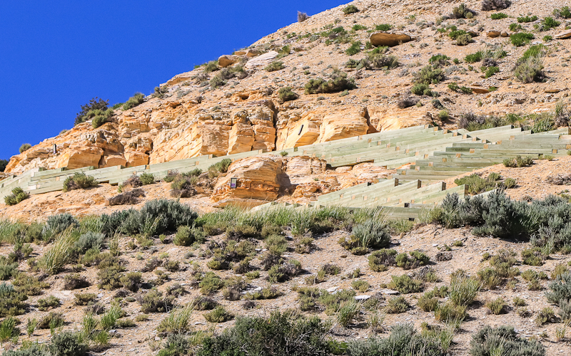 Historic Fossil Quarry above the Historic Quarry Trail in Fossil Butte National Monument