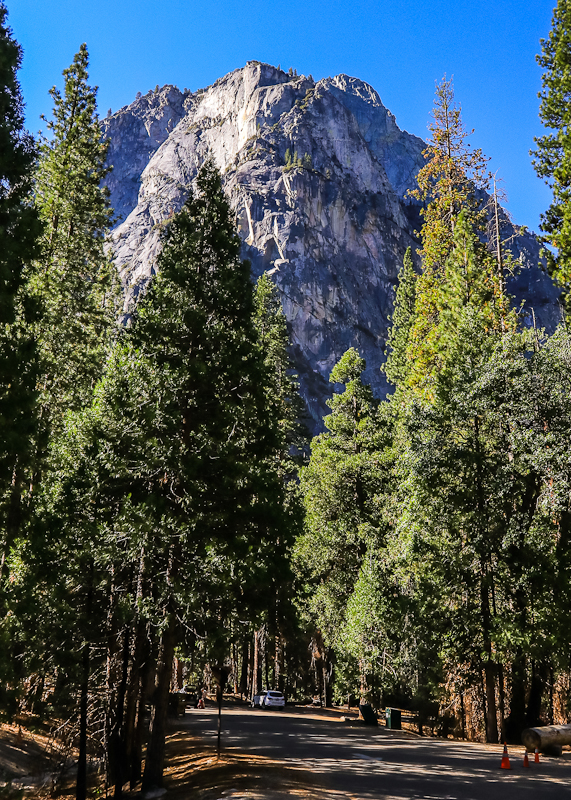 Granite wall at Roads End in Kings Canyon National Park