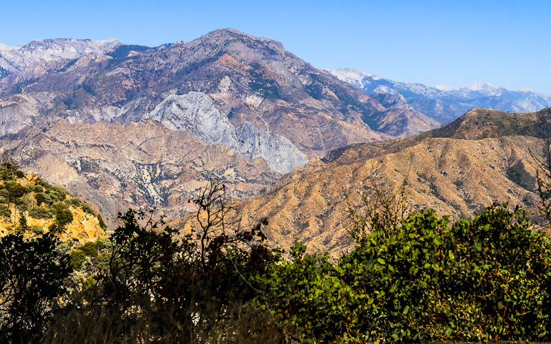 Mountainous landscape viewed from the Buck Rock area in Giant Sequoia National Monument