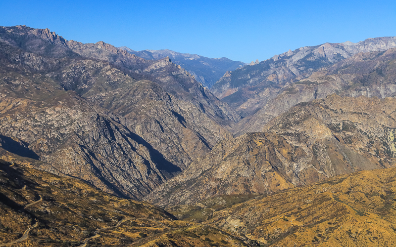 Looking into Kings Canyon from the Kings Canyon Scenic Byway in Giant Sequoia National Monument