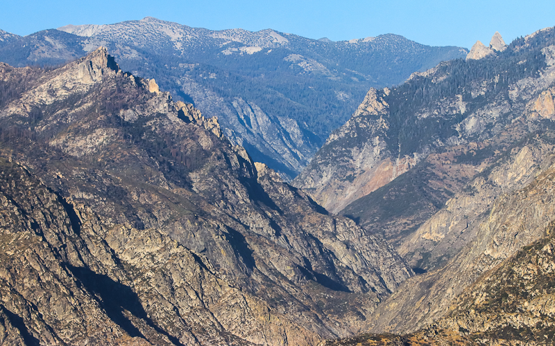 View of rugged landscape from the Hume Lake road in Giant Sequoia National Monument