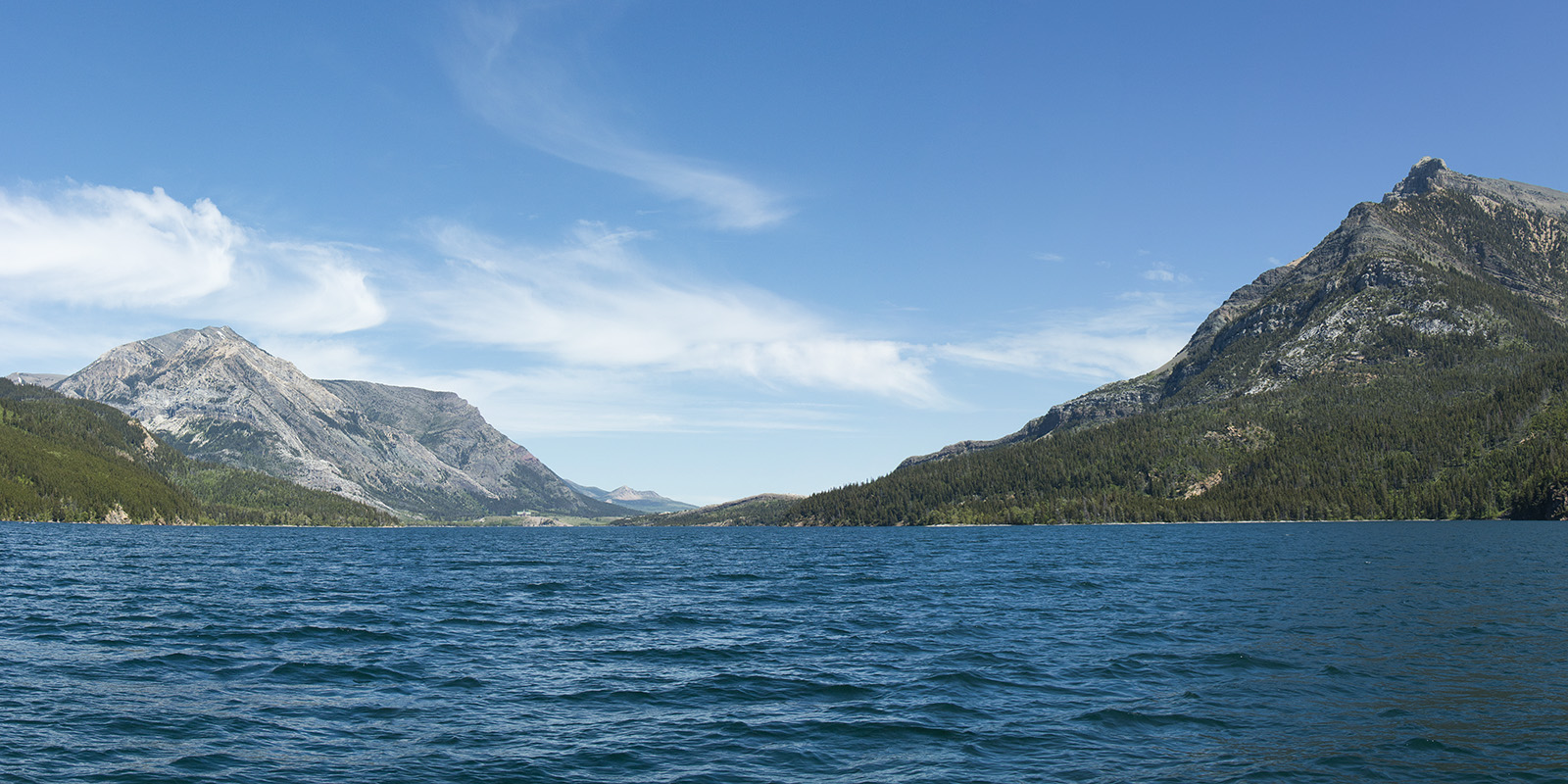 Looking North on Waterton Lake