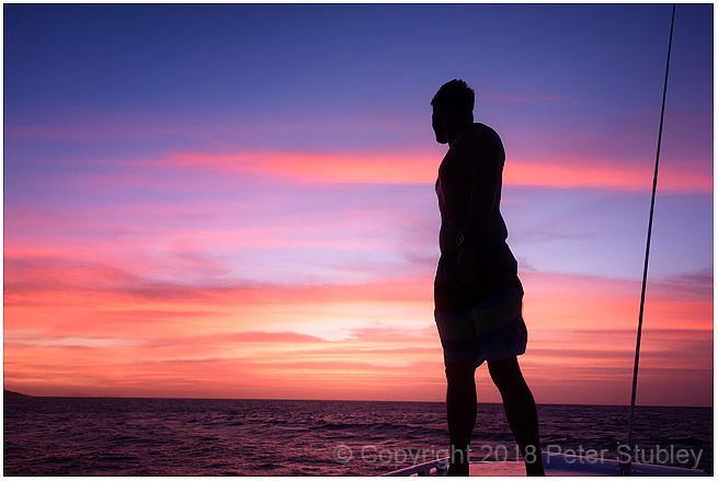 Sunset in Fiji.