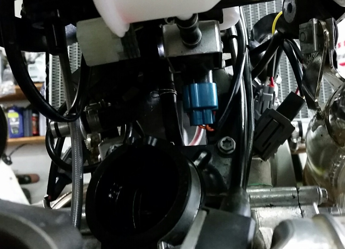 TE250i Oil Pump and TPi before Throttle Body
