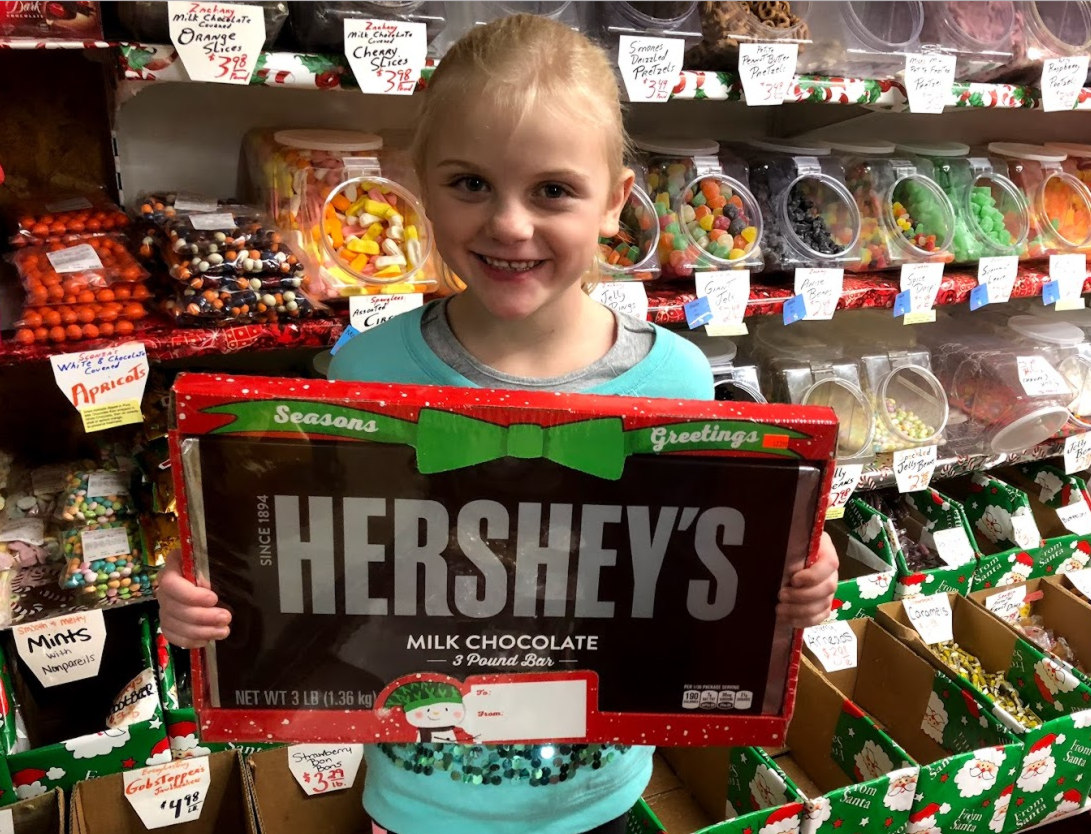 Happy as a kid in a candy store!