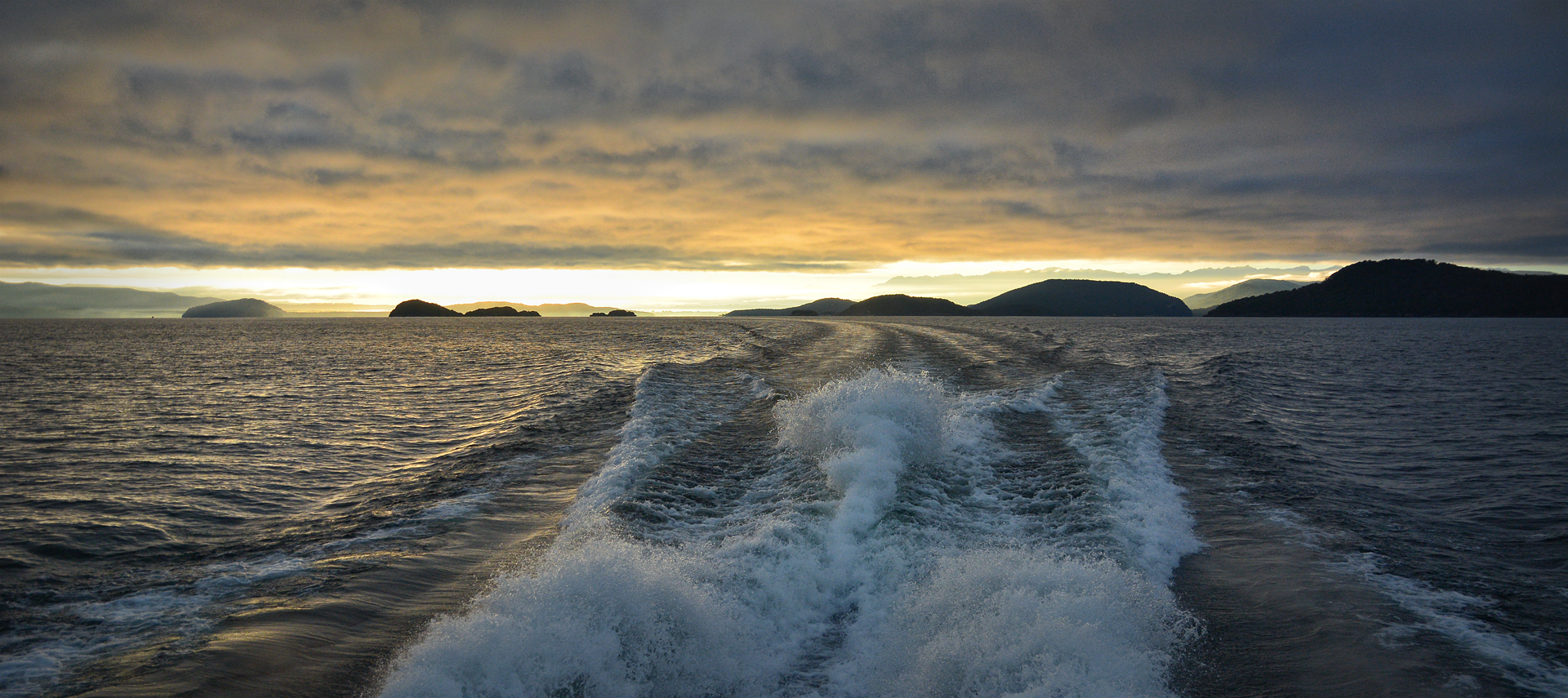 Crossing Lake Manapouri