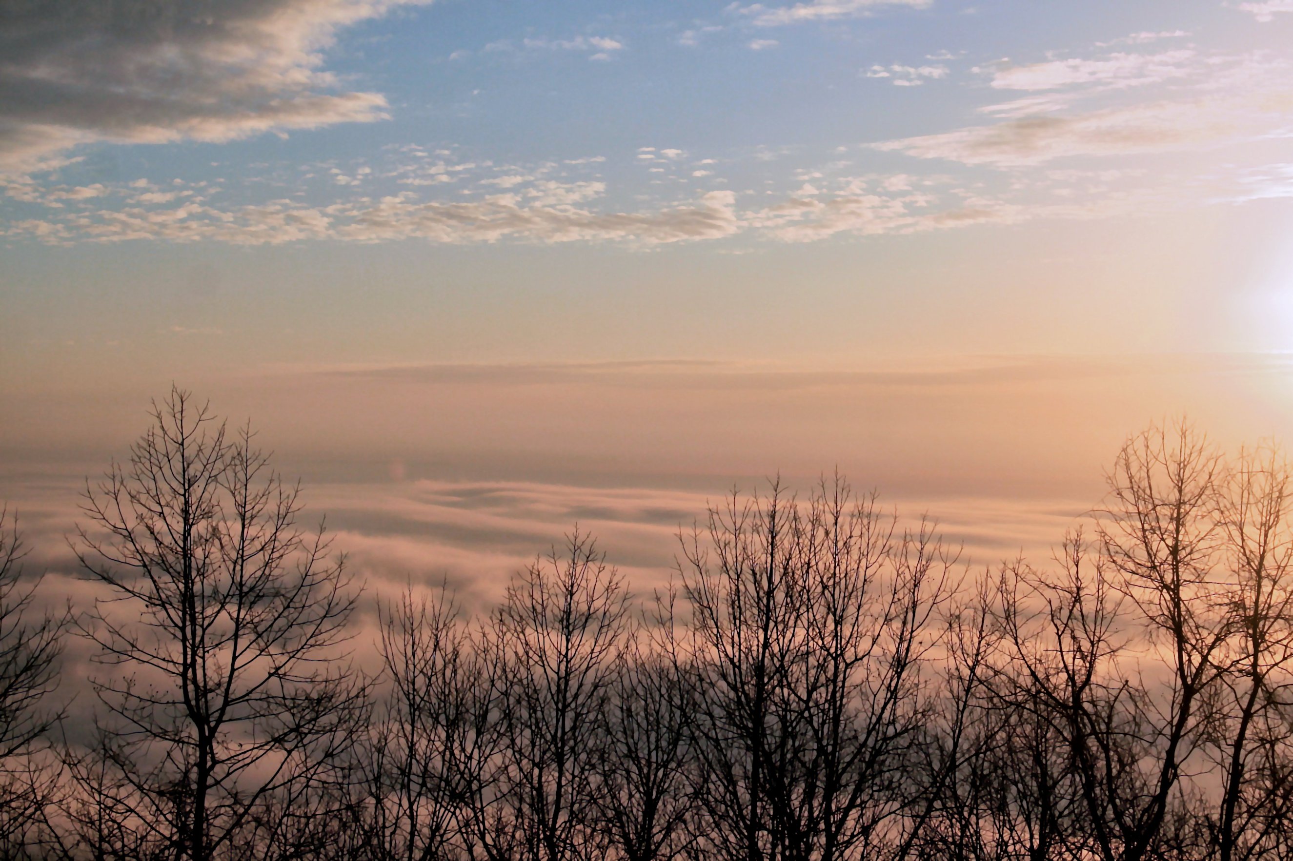 Sunrise From Hy.21 Overlook This Morning 