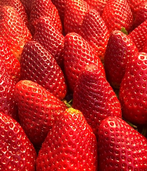 strawberries, ripe strawberries