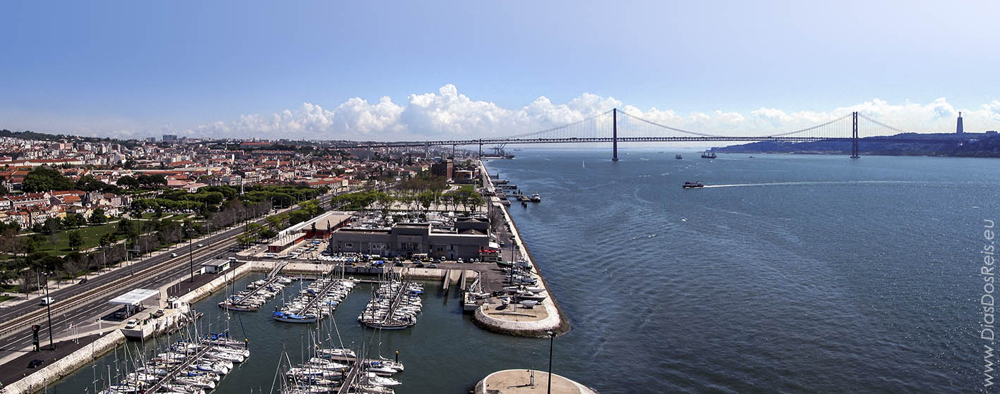The Tagus seen from the Discoveries Monument