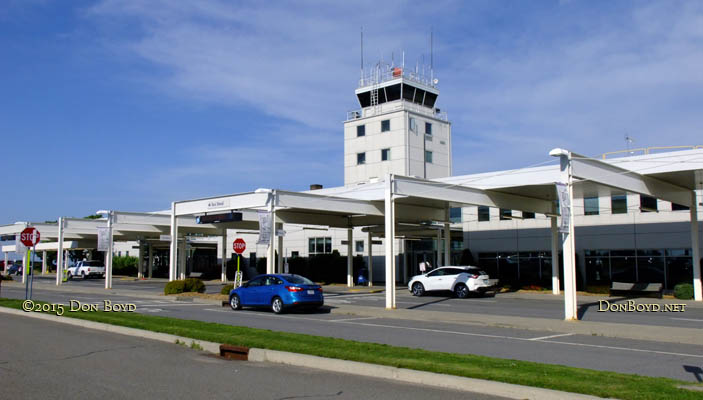 June 2015 - the front of the passenger terminal at Greater Binghamton Airport - Edwin A. Link Field