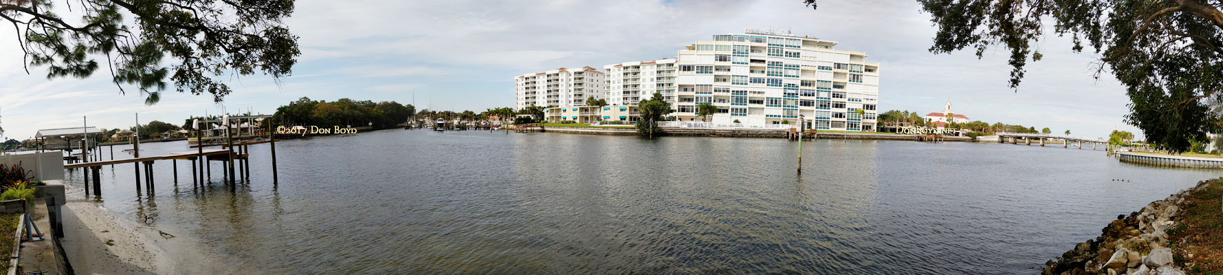 January 2017 - panoramic view from Wendy and Jims backyard in St. Petersburg