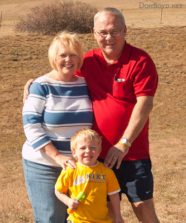 November 2008 - Karen, Kyler and Don Boyd in Colorado Springs