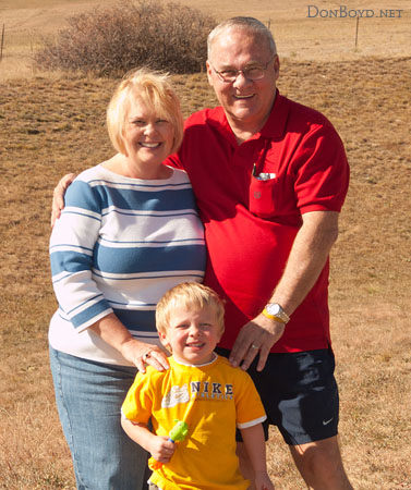 November 2008 - Karen, Kyler and Don Boyd in Colorado Springs