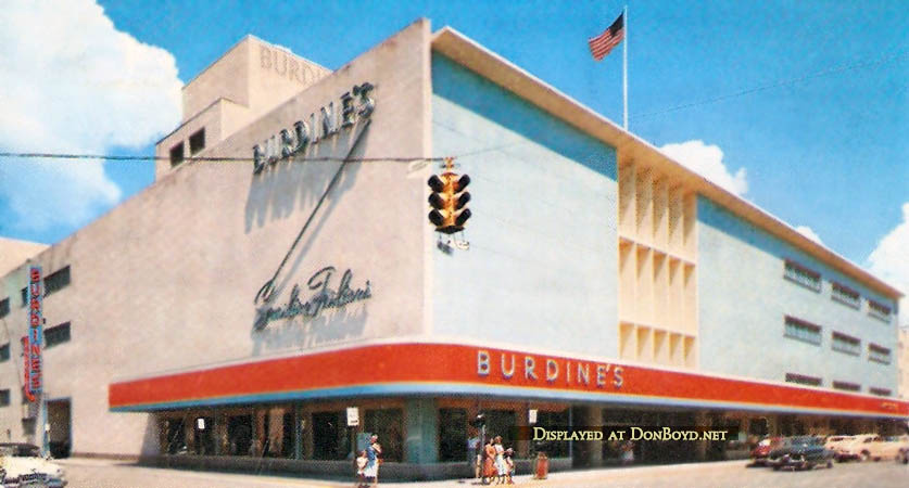 1950s - Burdines Department Store in downtown Ft. Lauderdale