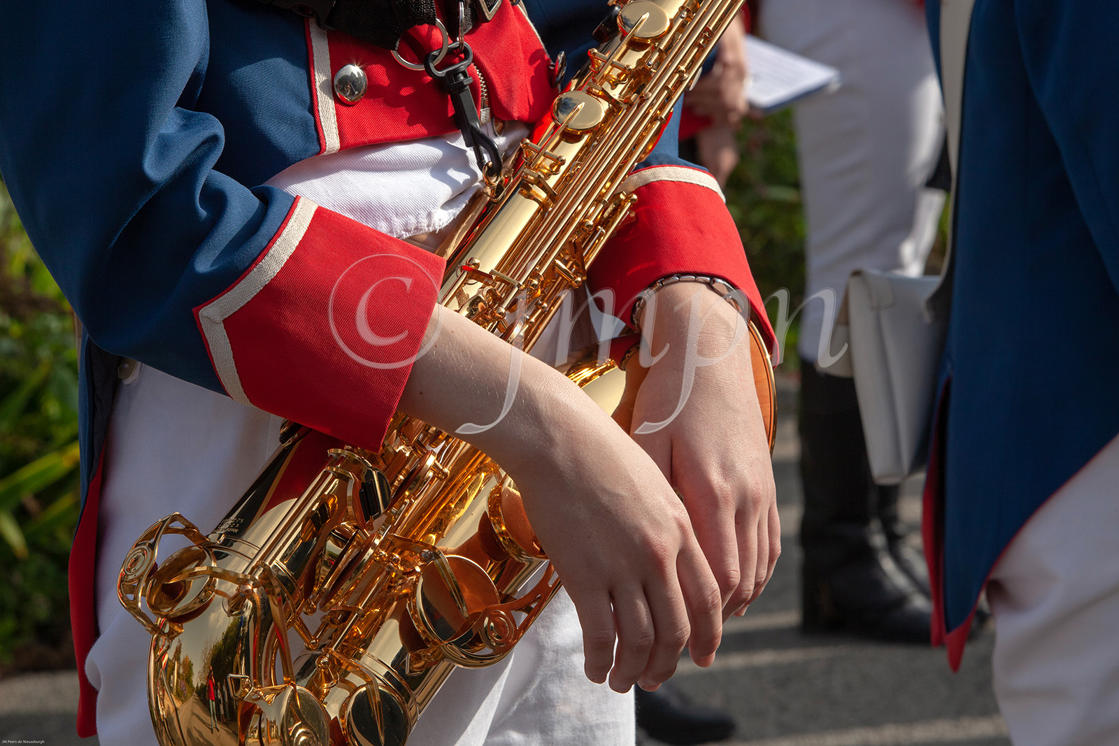 Musician resting