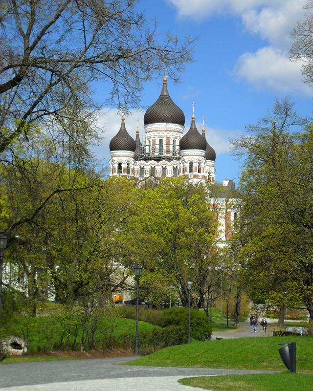 VIEW TO THE RUSSIAN CATHEDRAL 