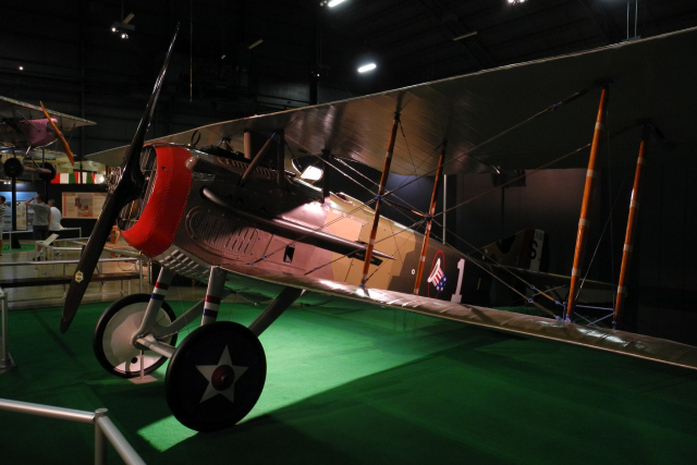 French-built SPAD XIII C.1, primary World War I fighter of U.S. Army Air Service, in ace Edward V. Rickenbackers livery (7970)