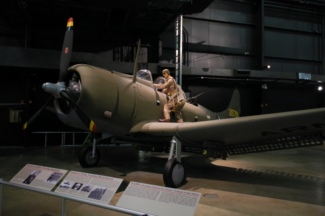 Douglas A-24 -- The U.S. Army Air Corpss version of the Navys Dauntless dive bomber has a colorful history. (8103)