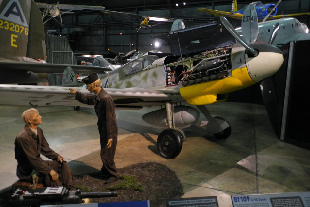 Messerschmitt Bf 109G-10: During WWII, the Bf 109 was the backbone of the Luftwaffe fighter force. Over 30,000 were made. (8197)