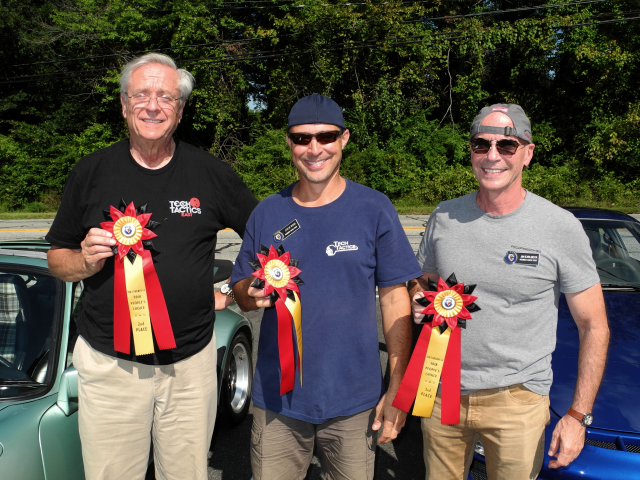 Peoples Choice: Bobs 1968 911L came in 2nd, Steves 2010 911 GT3 came in 1st, Jims 1977 911 Turbo Carrera came in 3rd (3668)
