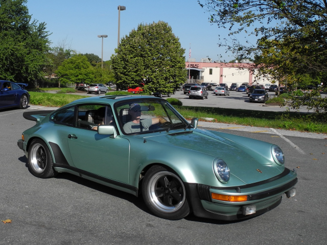 Oktoberfest Trifecta: Driving Tour, 1977 Porsche 911 Turbo Carrera (930) in Ice Green Metallic (3580)