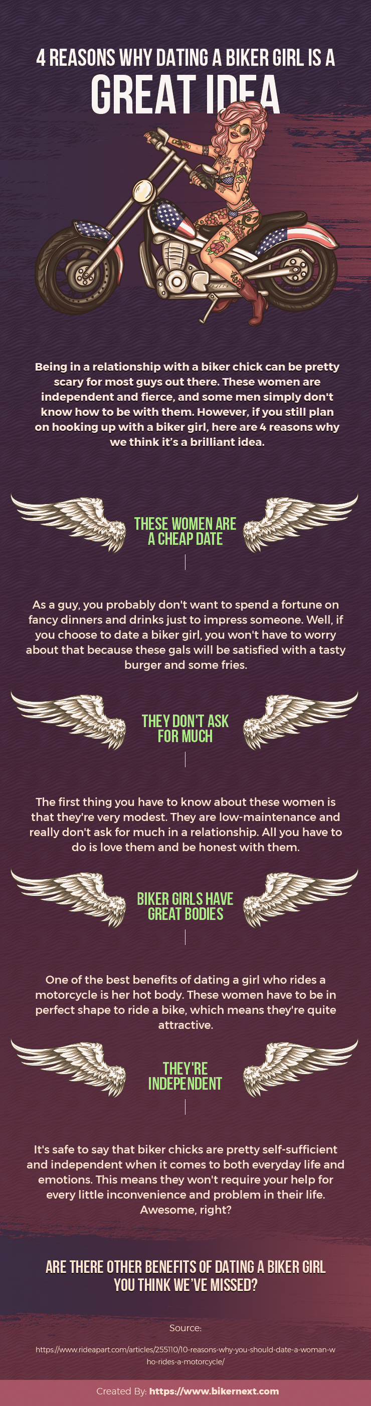  4 Reasons Why Dating a Biker Girl is a Great Idea