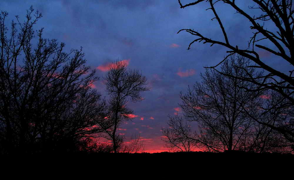 Coucher de soleil de fvrier