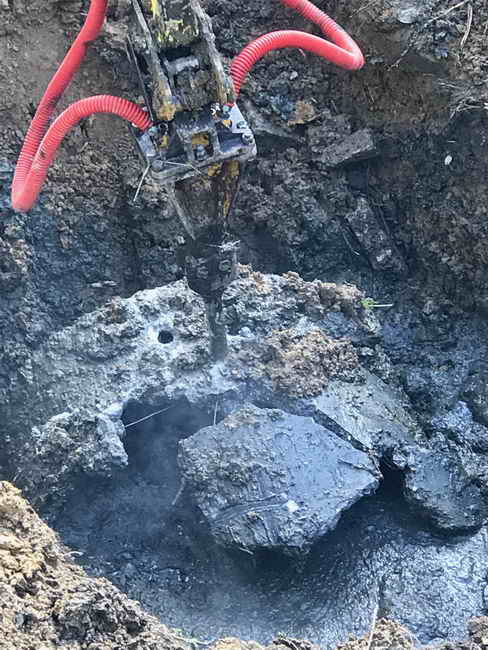 Utilisation du marteau pneumatique