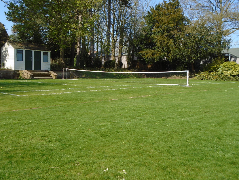 Tennis court for much needed relaxation for codebreakers