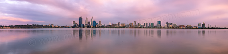 Perth and the Swan River at Sunrise, 22nd April 2013